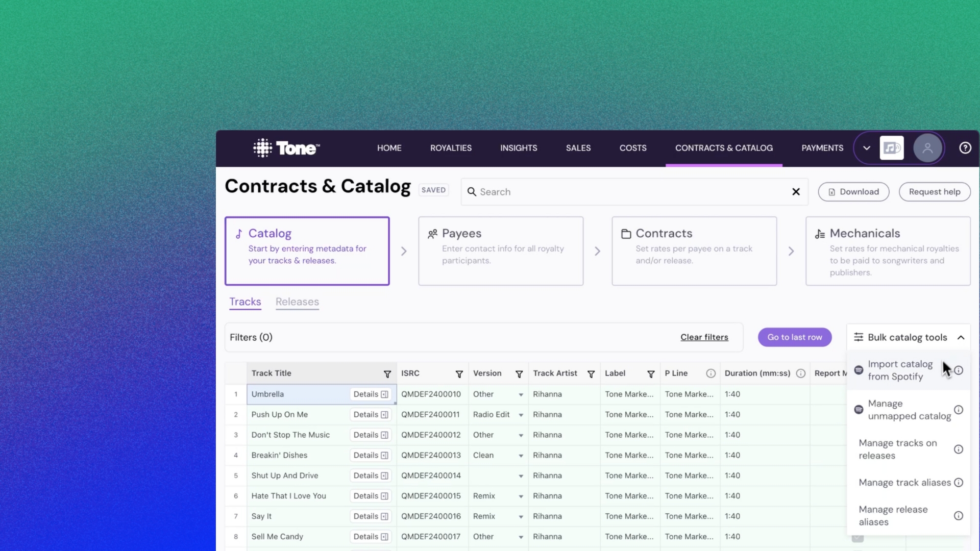 Tone Streamlines Royalty Management