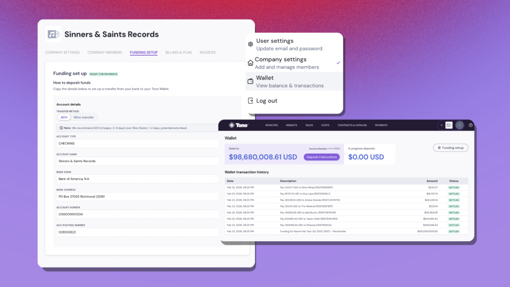 Integrated payment setup