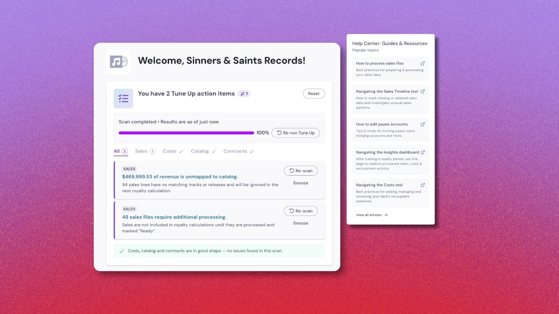 Migrating to Tone. Welcome interface